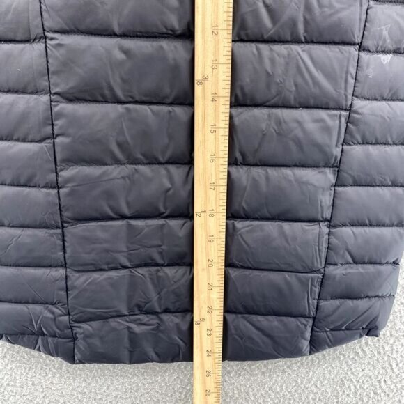 Patagonia Puff Down Jacket Kids Medium (10) Black Drop-Tail Sweater Slim Outdoor - Picture 13 of 14